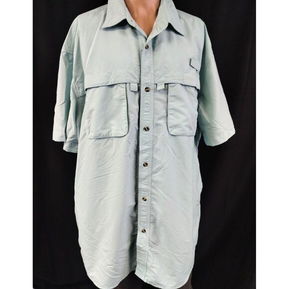 L.L. Bean Other - L.L. Bean Men's Agua Blue Fishing Shirt/Button Up SzXLT SKU 3425